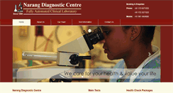 Desktop Screenshot of narangdiagnosticcentre.com