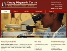 Tablet Screenshot of narangdiagnosticcentre.com
